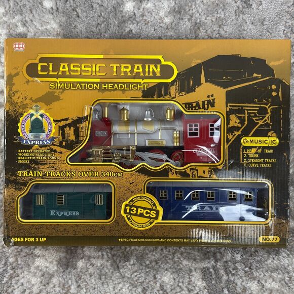 Classic Liberty Import Double Coin Train Simulation 13 PCS Toy Set Train Tracks - Picture 1 of 5